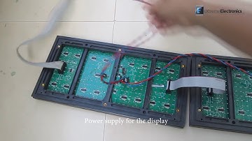 Temperature and Humidity Display on P10 32x16 LED DMD Dot Matrix