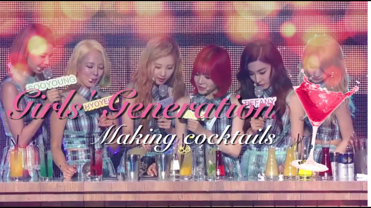 ☆ SNSD Cocktail making, shaking and tasting (ft. A4 Taeyeon)
