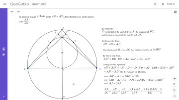 Olympiad Geometry Problem #101: Orthocenter Lies on Incircle