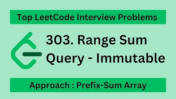 Leetcode | 303. Range Sum Query - Immutable | Approach : Prefix-Sum Array | Easy | Javascript
