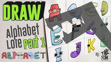 Drawing - Alphabet Lore from A - L (Part 1) #alphabetlore #drawing #timelapse  #howtodraw