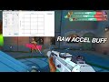 raw accel buff