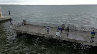 Fishing attempt #1 - Titusville, FL Pier with fast approaching storm