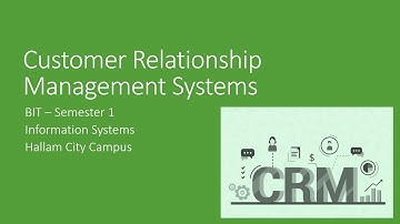 BIT - UCSC - Customer Relationship Management Systems
