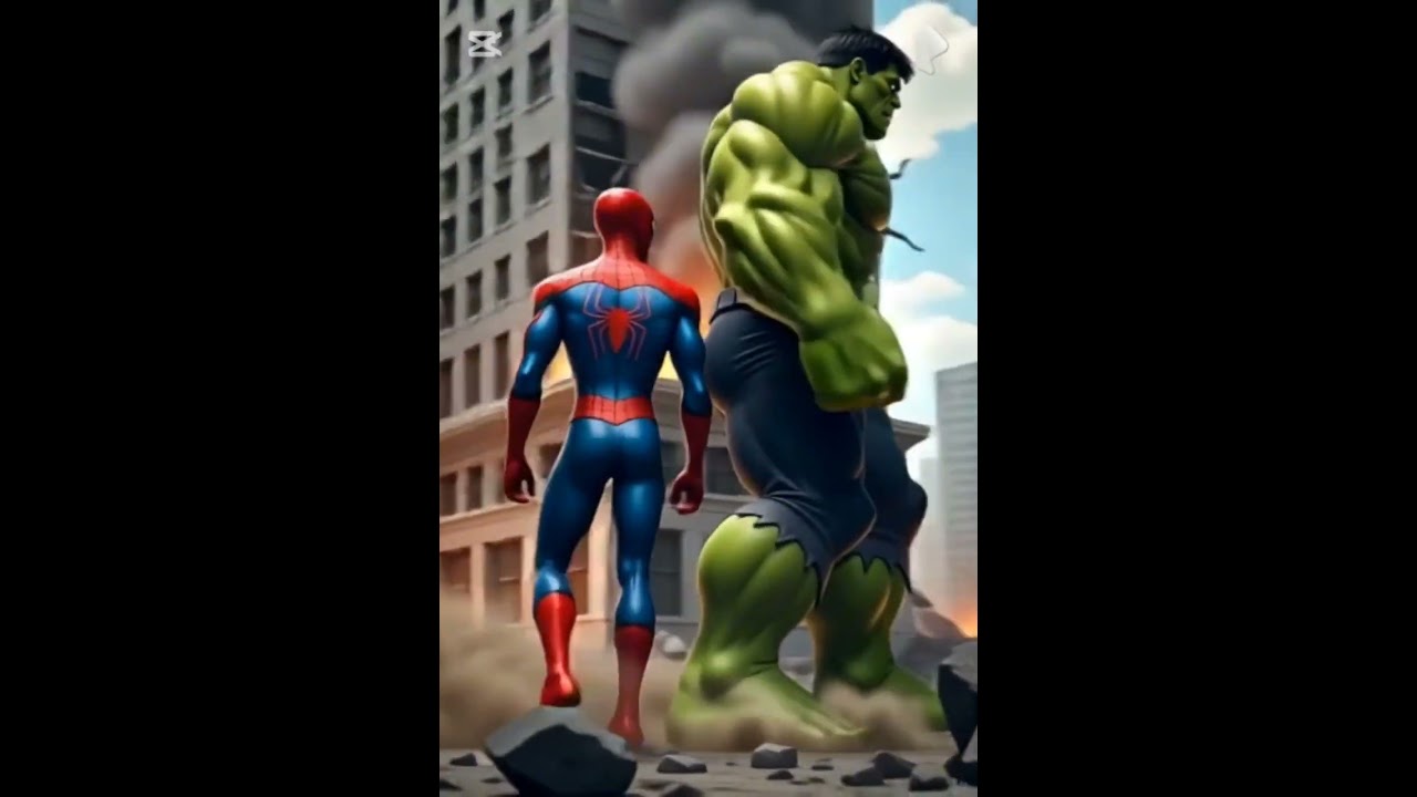 giant robot vs hulk & spider-man  full explain  