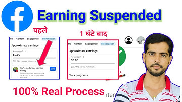 Your Ability to Earn is Suspended Facebook|Facebook Monetization Suspended Problem 100%  Solved 