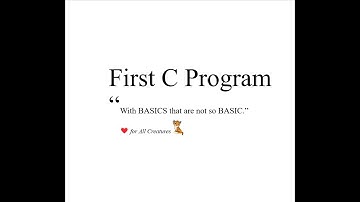 1. First c Program