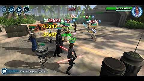 Swgoh Vader lead Vs GL Rey