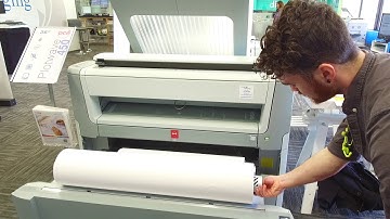 Loading Paper - Canon Océ Plotwave (How to)