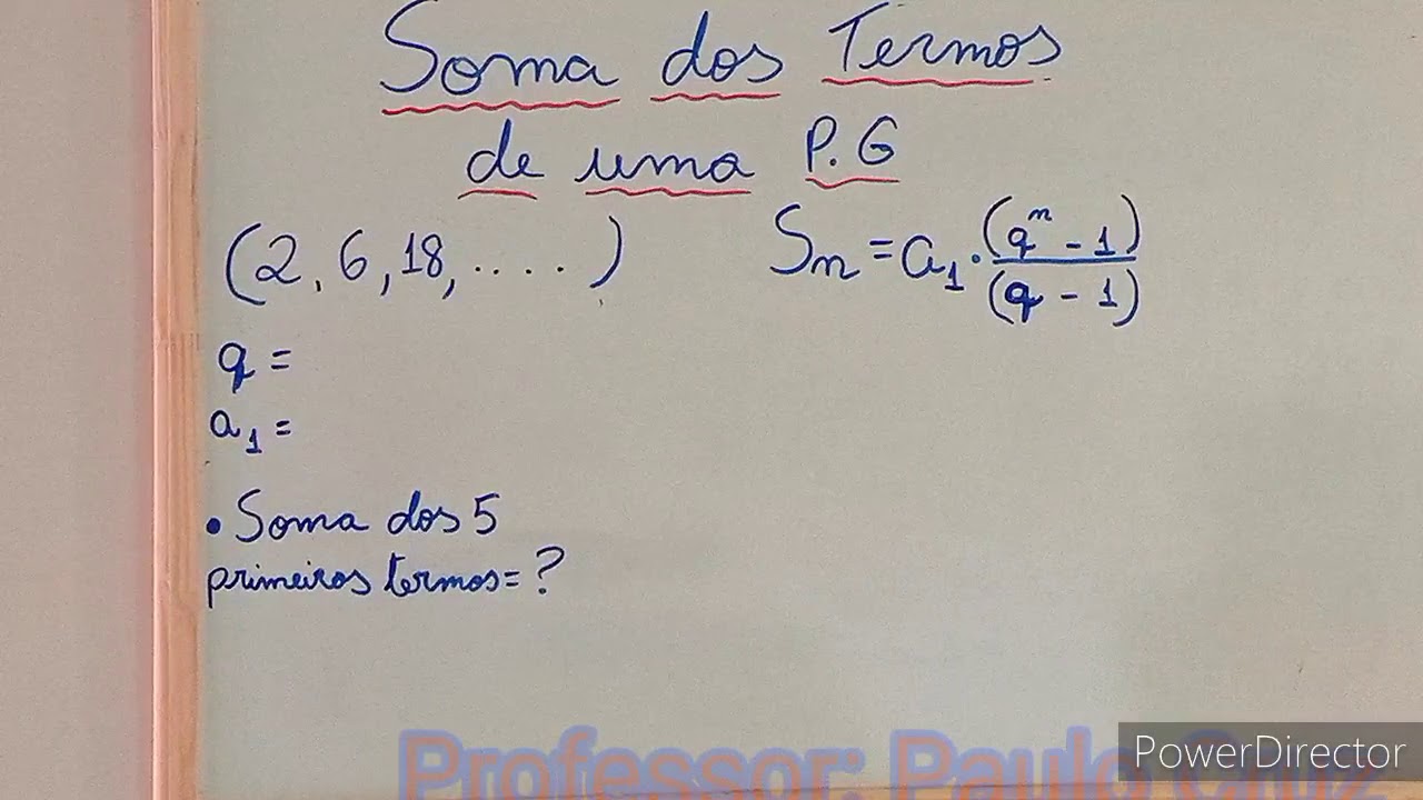Determine O Numero De Termos Da Pg 1 2 256