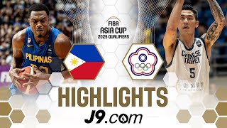Gilas Pilipinas put on a show vs. Chinese Taipei | J9 Highlights | FIBA Asia Cup 2025 Qualifiers
