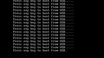 Press any key to boot from USB.....