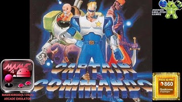 Captain Commando Gameplay MAME4DROID 0.139u1 ( Arcade Emulator )