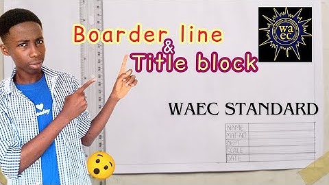 How to draw border line and title block (technical drawing) #technicaldrawing #engineering drawing