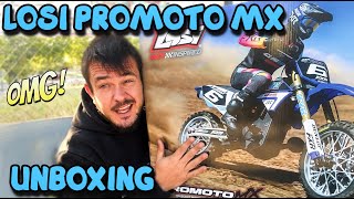 LOSI PROMOTO MX 😎🚀 UNBOXING AND REVIEW ESPAÑOL 🔥😜 FIRST RUN 🐷