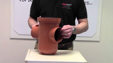 110mm PVC Underground Drainage Round Top Back Inlet Bottle Gully