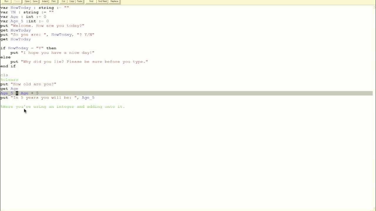 Turing Programming Tutorial - The Basics, Variables, Conditions [HD ...