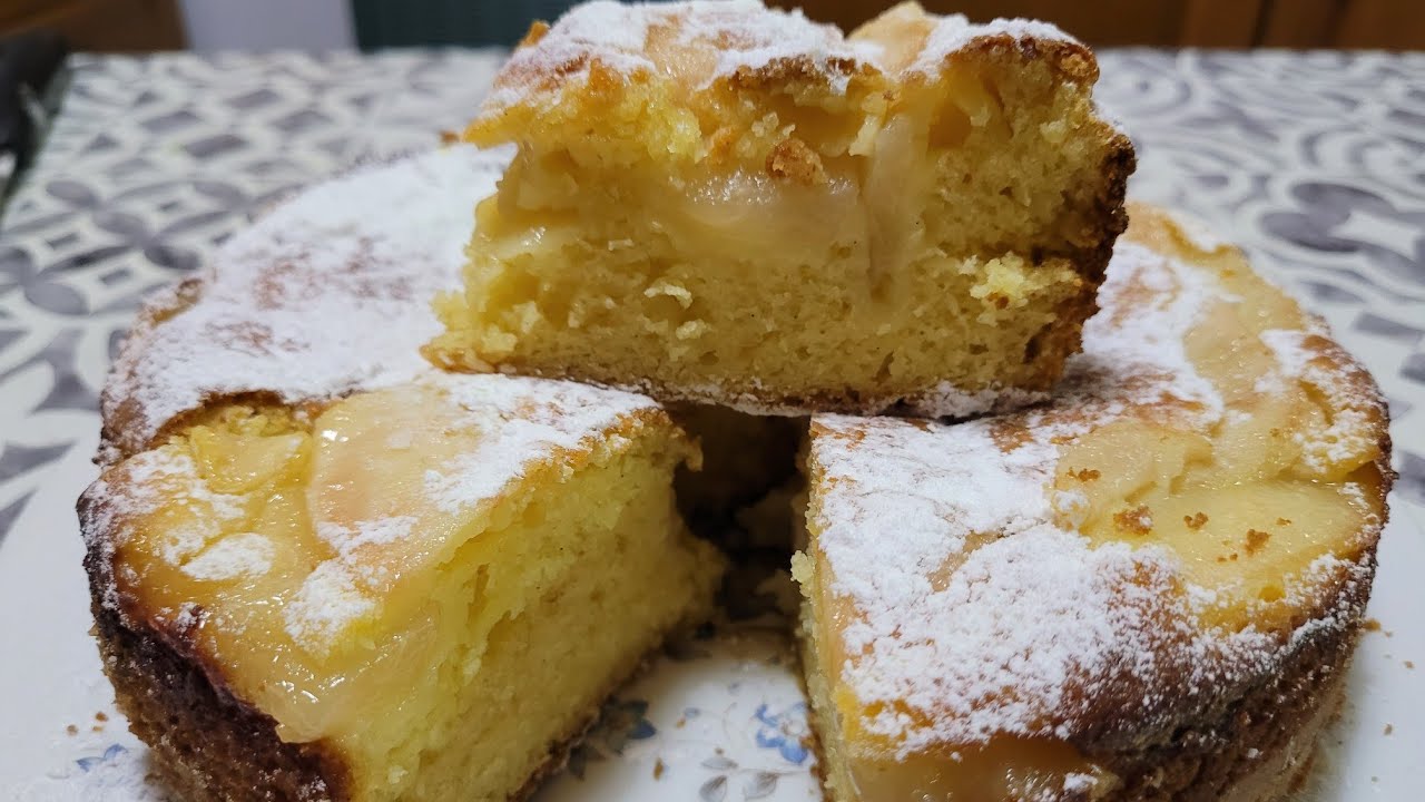 PIZZA DOLCE CON YOGURT E PERE