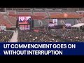 Ut austin commencement ceremony continues as planned without disruption  fox 7 austin