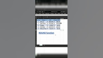 Excel | ROUND FUNCTION | #shorts