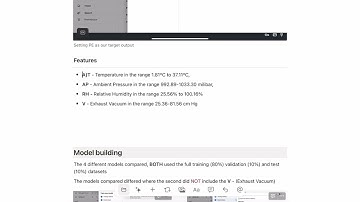 Electrical energy output  - Machine learning foundation for Product Managers - Duke University