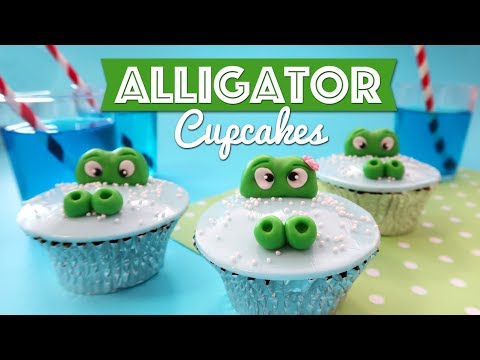 Alligator Cupcakes Tutorial