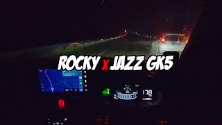 Hujan Deras Gas 180 km/h ⛈ Rocky VS Jazz GK5
