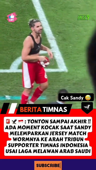 MOMENT SANDY WALSH BERIKAN JERSEYNYA KE FANS TIMNAS DI TRIBUN #sandywalsh #abroad #timnasindonesia
