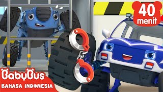 Cepat Cepat, Tangkap Mobil Monster Jahat! | Mobil Monster | Lagu Anak | BabyBus Bahasa Indonesia