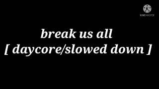break us all meme [ daycore/slowed down ] thx for 960 subscribers ✨✨