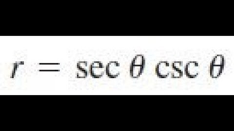 r = sec theta * csc theta, find dr/d theta derivative