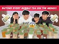 BUYING EVERY BUBBLE TEA ON THE MENU!! ($100++ OMG)