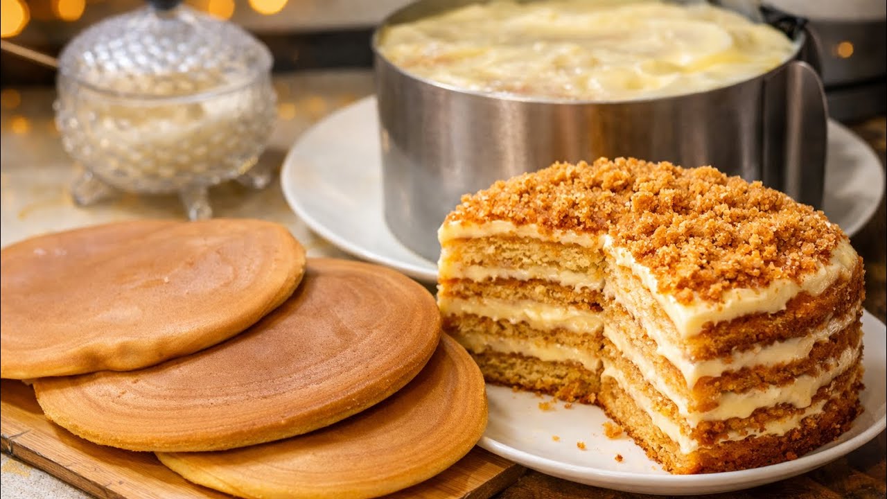 🎂 МЕДОВИК в микроволновке за 10 минут! Без духовки и заваривания меда 🍯 