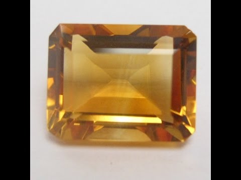 Batu Citrine Kuning Bentuk Cushion Facet 2.26 carat. 