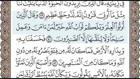 سورة القصص الصفحة 395 الشيخ محمد صديق المنشاوي
