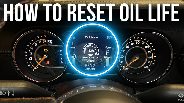 How to reset oil life on 2022 jeep wrangler jl