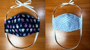 DIY Fabric Face  Mask without elastic | หน้ากากอนามัยทำเอง ไม่ใช้ยางยืด ไม่เจ็บหู