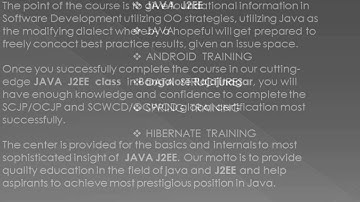 Java J2ee Class in Bangalore | Uttara