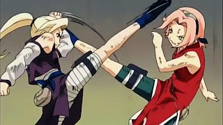 Sakura vs Ino, full fight, english dub