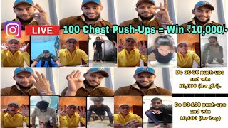 (part-8) Live Instagram | deaf | chest | push-up | India | Share |