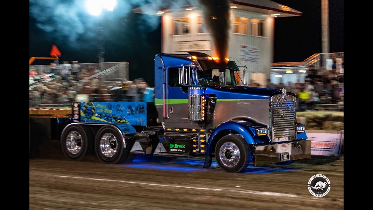 Pro Pulling League - Champion Spotlight: The MAC Trailer Hot Rod Semi class  was a battle between two competitors for 2018 with Ryan Debroux and the  Playin' With Fire Kenworth and the