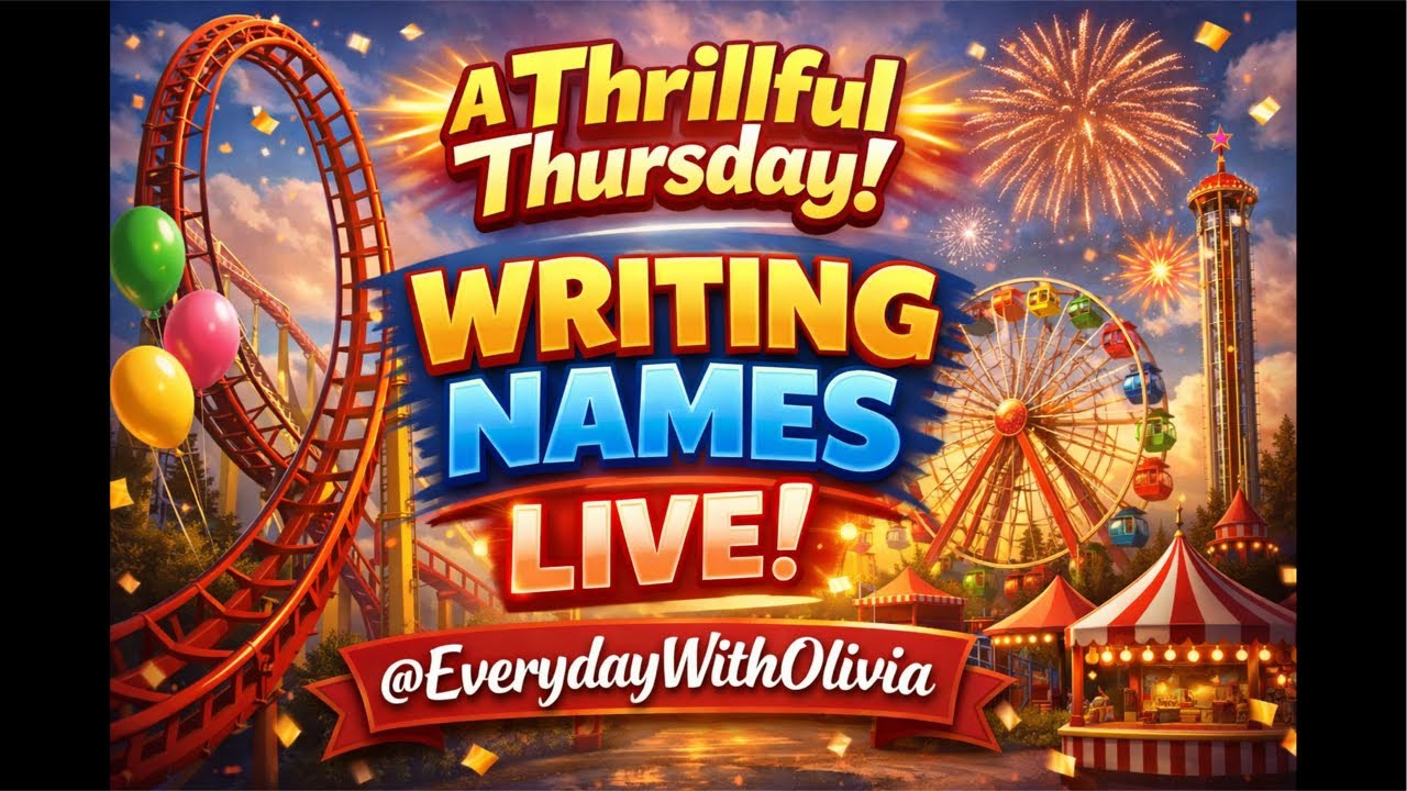 Thrillful Thursday Writing Names LIVE! - YouTube