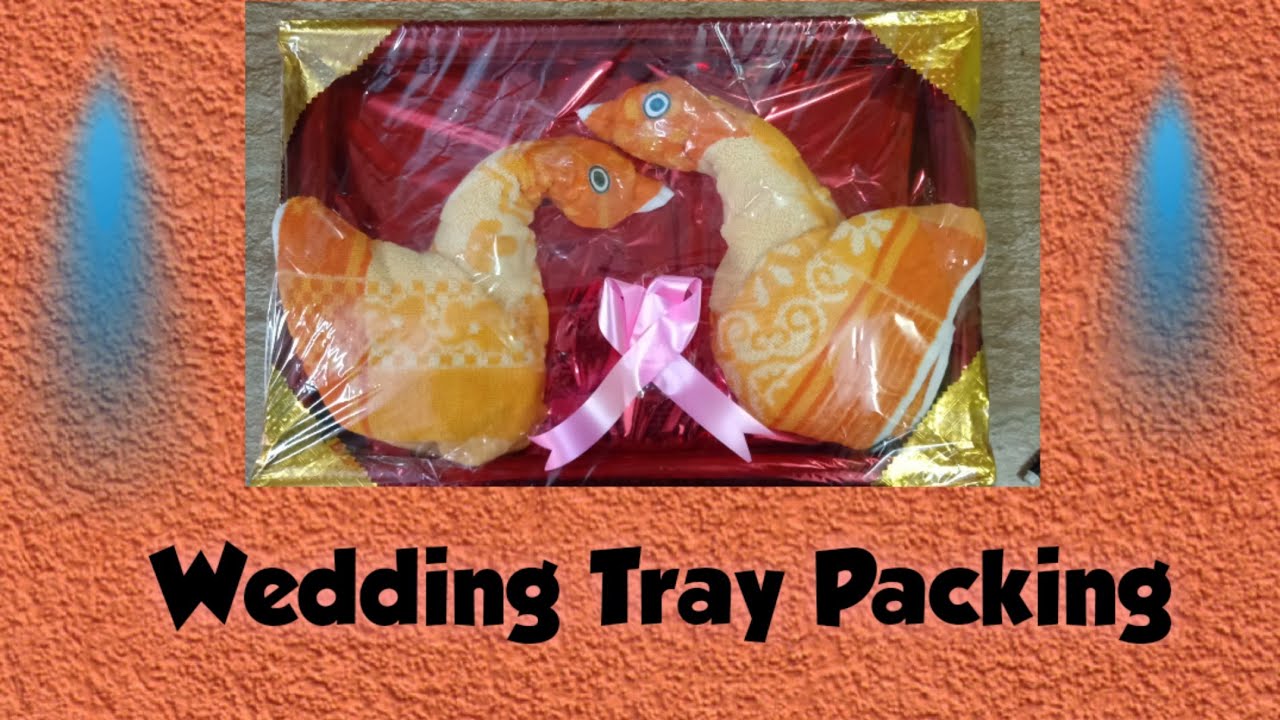 Wedding Tray packing ideas Towel tray making by The AZD academy