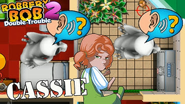 Use Cassie Costume Vs Mario Ghost Gameplay Perfect All Levels - Robbery Bob 2 - Part 3