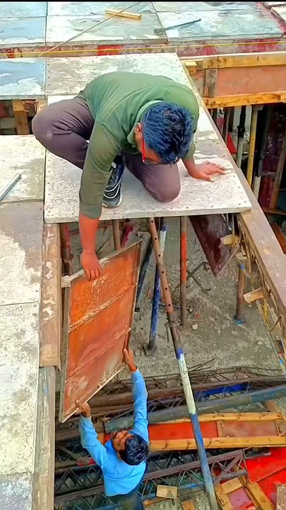 slab work fiting....#shuttering#construction#formwork#concrete#marine#phenolic#tego#film#plywood#
