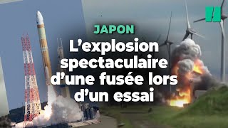 Une fusée japonaise forcée de s'autodétruire en plein vol (photos et vidéo)  - Le Soir