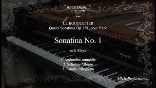 A, Diabelli: Sonatina Op. 168 No 1 in F major, for Piano (Complete)