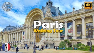 Paris Walking Tour from Eiffel Tower to Grand Palais | 4k60fps