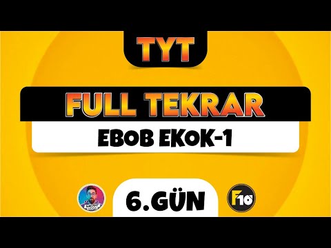 TYT Matematik Full Tekrar Kampı | 6.Gün | Ebob Ekok-1 | 2023 | #tytbitsin