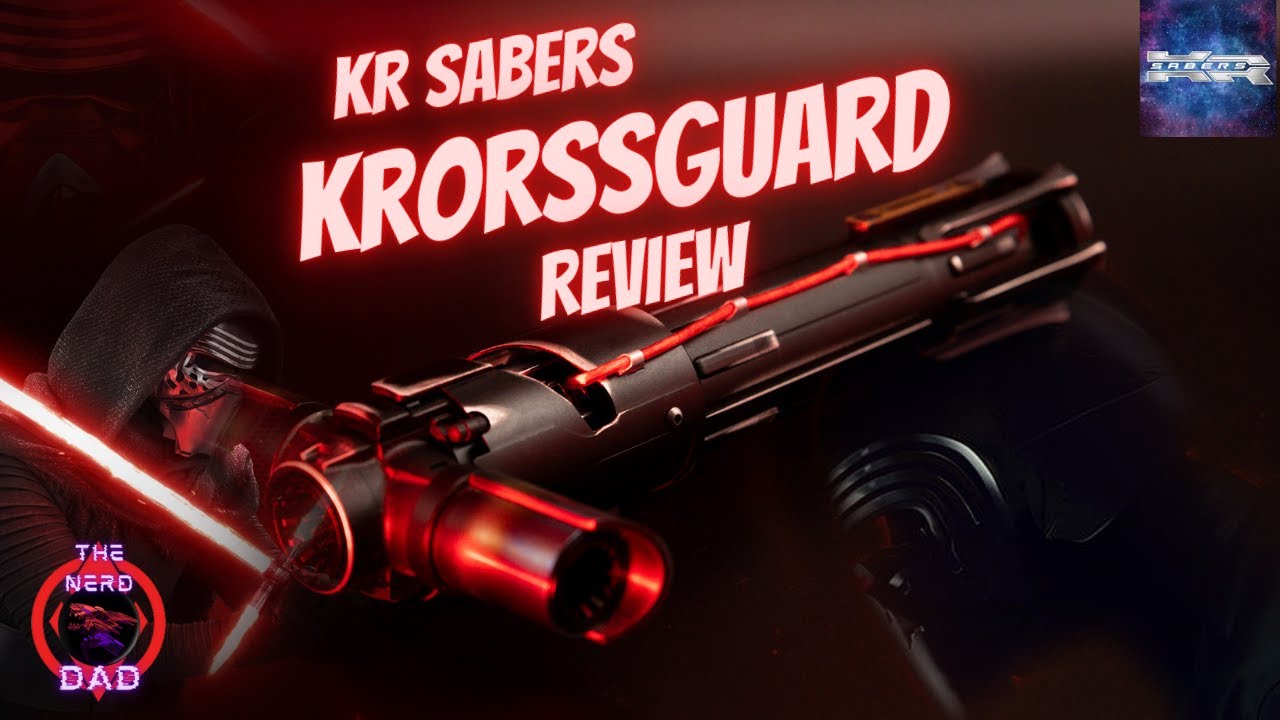 Kylo Ren KR Sabers Krorssguard Lightsaber Review Installed by Solo